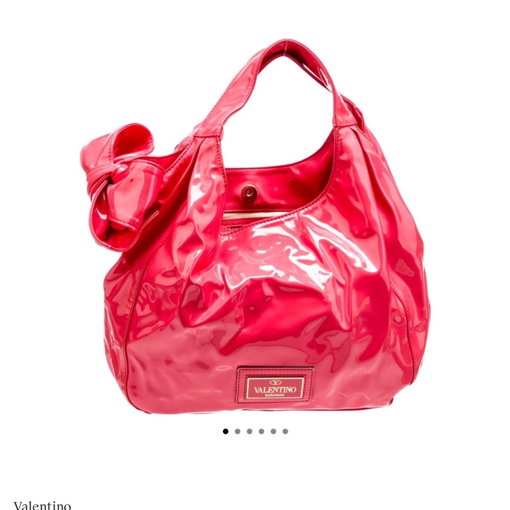 Valentino Shiny Pink Hobo Bag